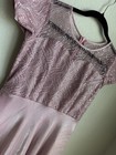 Indian Designer Party Wear Long Gown In Mauve Pink - Evening Gown Maxi Dress