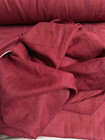 100  Flax Linen Fabric Light To Medium Weight Piece Dyed In Wine Color 57  Wide