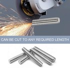 2 Pack 1 4  -20 Stainless Steel Fully All Threaded Rod Studs 10  Length Long  R