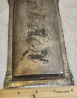  Antique Ornate Engraved At Rest Funeral Casket Coffin Plaque Plate Silver Color