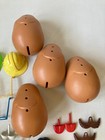 Vintage Mr Potato Head Mixed Bundle Parts Lot Of 50  Pc With 4 Heads