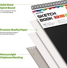 9 x 12 sketch Book  1-pack 100 Sheets Spiral Bound Art Sketchbook   68lb 100gsm 