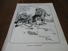 1918 Original Political Cartoon - Wwi Card Playing German W Bolshevik Play Cards