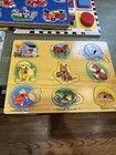 Melissa   Doug Disney Lot Of 11 Wooden Peg Puzzles 4 With Sound