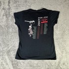 Bon Jovi Not For Sale 2017 Tour Shirt Womens M Black Short Sleeve Band Tee