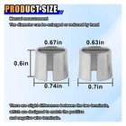 Smilfuy 1 Pair Battery Post Shims  Pure Lead Anode Cathode Sleeves 2pcs 