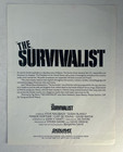 The Survivalist  1987  Press Kit Promo Card   Rare Vintage Movie Memorabilia