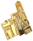 Vintage Hebrew M  Katz Jerusalem Pin Or Brooch Judaica Judaism Israel Jewish