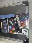 New 126 Pc Drawing Art Set   Artist Loft Manequin  Pencils  Pastels  Paper     