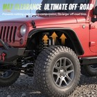 For 2007-2018 Jeep Wrangler Jk Jku Steel Fender Flares Front   Rear Tubular 