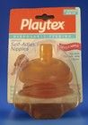 Playtex Tri-cut Selfadjusting Fattop Latex Baby Nipples 6mo  up Nos Freeship    