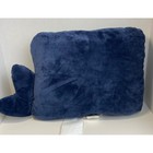 Little Love By Nojo Navy Blue Whale Plush Nursery Decorative Pillow 18x12