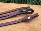 Heavy Thick Butter Soft Western Split Reins W Brass Quick Change Ends   8  X 5 8