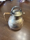 B s  Co  Silverplate Pitcher 1868 Pattern With Wicker Handle