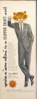 1955 Clipper Craft Clothing Tiger Head Man In Suit Boston Ma Vintage Print Ad