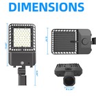 Outdoor Led Shoebox Area Light Commercial Parking Lot Street Lights Fixture 200w