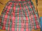 Vintage Full Size Red Green Plaid Full Size Apron Euc One Size  su140 