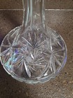 Stunning Vintage Crystal Pinwheel Starburst Decanter Liquor With Stopper 