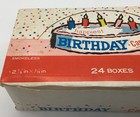 Vintage Happy Birthday Candles Smokeless Blue 24 Boxes 24 Candles Per Box  Nos
