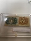 Vintage 1863 10 Cents 5 Cents Fractional Currency Notes Paper Antique Stamped