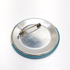 Vintage Easy Loan Advertising Pin Pinback Button 2 5  Retro 70 s Blue White