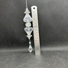 Raz Set Of 2 Clear Snowflake 6    Drop Christmas Tree Ornament Pendant Finial New