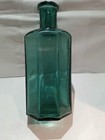 Rumford Chemical Works 1868 Patent Date Teal Color Rhode Island Bottle  6  Tall