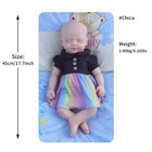 New 18 5  Handmade Reborn Baby Dolls Girl Real Life Silicone Newborn Doll Gift