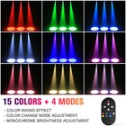 Coolighine Rgbw 70w Led Pinspot Light Beam Spotlights Remote Dj Disco Party Club