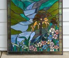 20  X 33 75  Tiffany Style Stained Glass Window Panel Deer Drinking Water Hf446