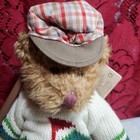 Vtg Russ Berrie   Co Bears From The Past Bogey Jr 7  Golf Outfit Plush Bear