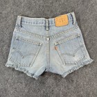 Vintage Levi   s Orange Tab Cut-off Distressed Shorts Size 26