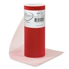  Decorative Matte Tulle  Roll spool Of 6 6 Inch X 25 Yards  pack Of 1  Red