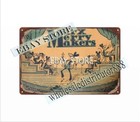Marx Wind Up Merry Makers B 2  Childhood Toy Metal Tin Sign Bedroom Wall Decor