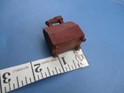 Vintage Signed Miniature Shoe Shine Box Wood Country Dollhouse General Store