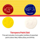 Tempera Paints For School And Arts And Crafts Use  One Gallon Each  Assorted Pri