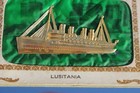Cunard Line Rms Lusitania Unusual Gilt 3d Postcard C-1907 10