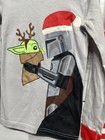 Hanna Andersson Pajama Set Kids 6-7 Gray Red Mandalorian Christmas Euc