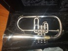 Getzen Eterna 895s Silver Flugelhorn For Sale  Chem Cleaned  Serviced Combo Case