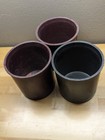 3 Cambro Cp12 Salad Bar Crock Maroon Black  av 