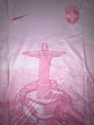 Nike Brazil Cbf National Team Soccer Jersey White pink Dri-fit Men   s Size M