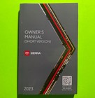 2023 Toyota Sienna Factory Owners Manual  short Version  Set   Case  oem 