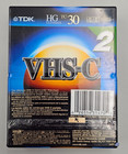  2 Pack  Tdk Vhs-c Hg Ultimate 30 Minute Camcorder Cassette Video Tapes New
