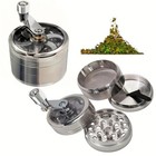 4 Pcs Herb Tobacco Grinder Spice Herbal Metal Smoke Crusher Handle Hand Muller