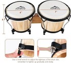 Eastrock Bongo Drum 6    And 7    Set For Adults Kids Beginners Professionals Tun   