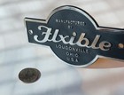 Flxible Loudonville Ohio Usa Part Sign Metal Emblem Transit Bus 