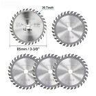 5pcs Tct Circular Saw Blade 3-3 8   85mm For Wood Plastic Cutting 10mm Arbor