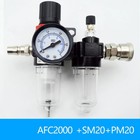 Air Pressure Regulator Compressor Oil water Separator Filter With Gauge