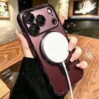 For Iphone 18 Pro Max 18 Pro Shockproof Ring Stand Plating Tpu Mag Safe Case