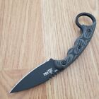 Beretta Fixed Knife 2 75  Black Coated 1095hc Steel Full Tang Blade G10 Handle